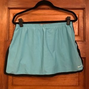 Nike Dri-Fit Tennis Skort in Blue and Black - M